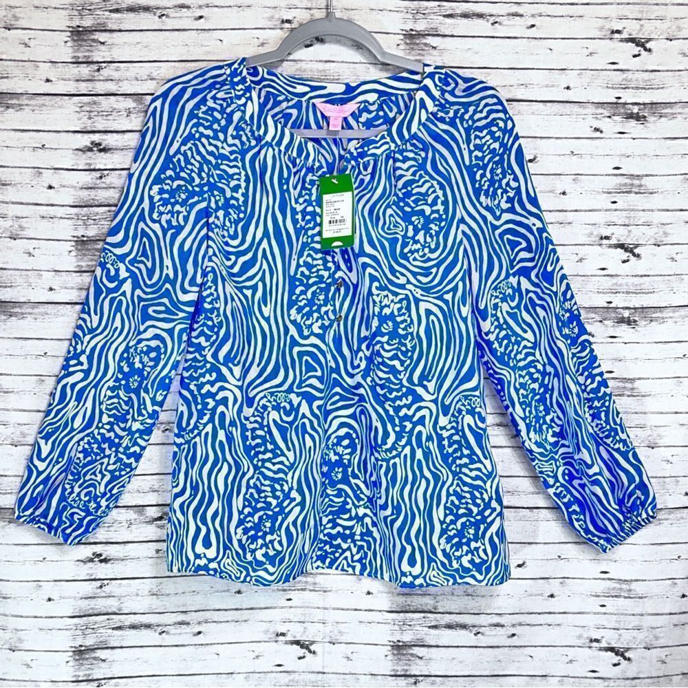 Lilly Pulitzer Camille Top Night Swimming